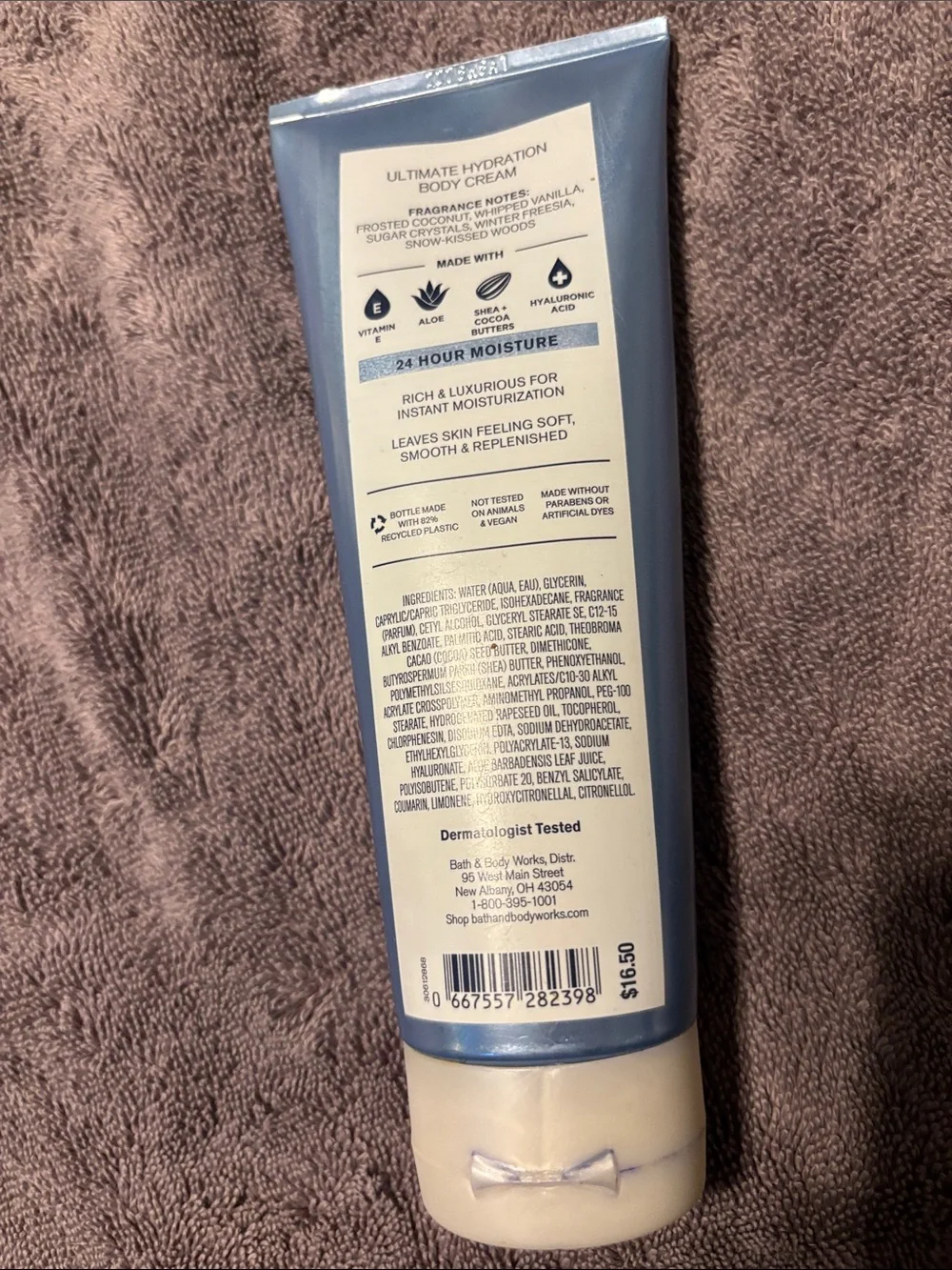 New never used Bath & Body Works Frosted Coconut Snowball Body Cream